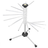 Manual Rotation Pasta Drying Rack Stainless Steel Folding Noodle Rack for Household Kitchen