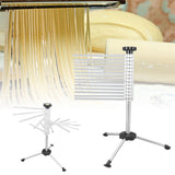 Manual Rotation Pasta Drying Rack Stainless Steel Folding Noodle Rack for Household Kitchen