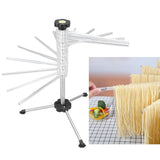 Manual Rotation Pasta Drying Rack Stainless Steel Folding Noodle Rack for Household Kitchen