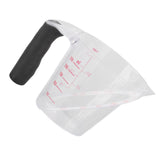 Measuring Cup Heat Resistant Angled Plastic Measuring Mug with Handle for Drinking Baking Cooking Pouring Liquid 250ml - Side View