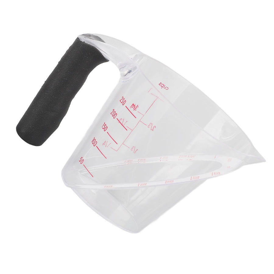 Measuring Cup Heat Resistant Angled Plastic Measuring Mug with Handle for Drinking Baking Cooking Pouring Liquid 250ml