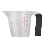 Measuring Cup Heat Resistant Angled Plastic Measuring Mug with Handle for Drinking Baking Cooking Pouring Liquid 250ml