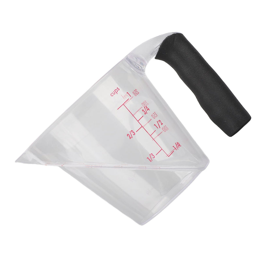 Measuring Cup Heat Resistant Angled Plastic Measuring Mug with Handle for Drinking Baking Cooking Pouring Liquid 250ml