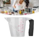 Measuring Cup Heat Resistant Angled Plastic Measuring Mug with Handle for Drinking Baking Cooking Pouring Liquid 250ml - Extra Image