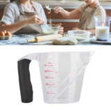 Measuring Cup Heat Resistant Angled Plastic Measuring Mug with Handle for Drinking Baking Cooking Pouring Liquid 250ml