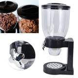 Grain Dispenser 17.5oz Transparent Safe Rice Storage Container with Rubber Base for Grain Rice
