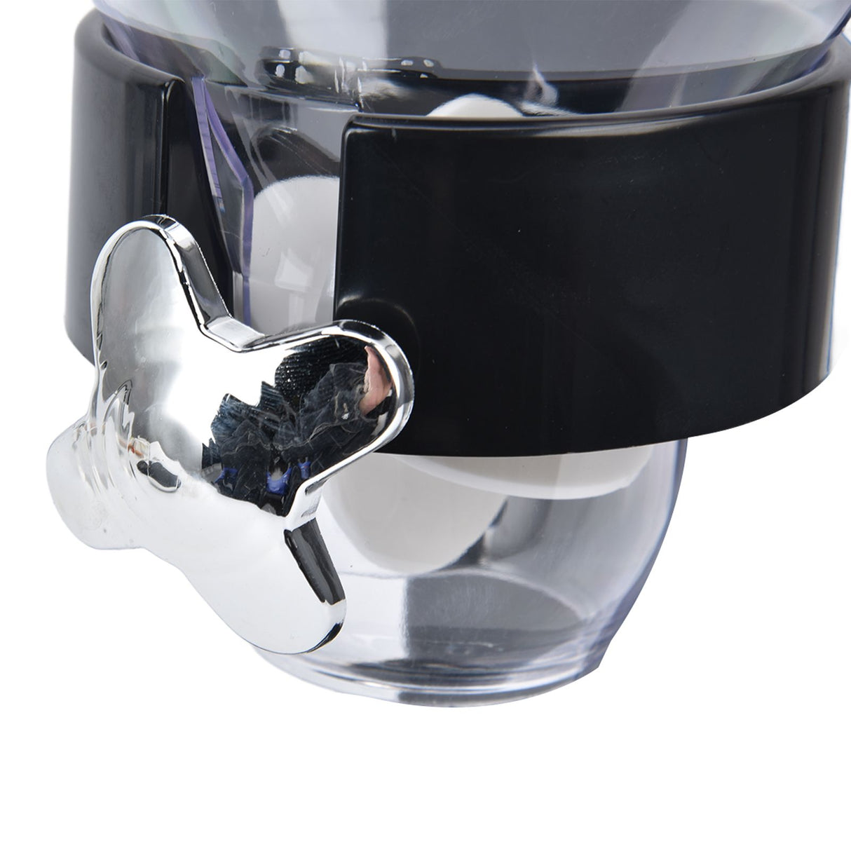 Grain Dispenser 17.5oz Transparent Safe Rice Storage Container with Rubber Base for Grain Rice