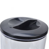 Grain Dispenser 17.5oz Transparent Safe Rice Storage Container with Rubber Base for Grain Rice