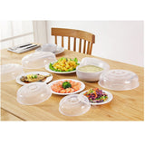 Microwave Cover Transparency PP Material Food Protection Grab Design Safe Healthy Microwave Splatter CoverSmall Size 14cm - Rear View