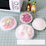 Microwave Cover Transparency PP Material Food Protection Grab Design Safe Healthy Microwave Splatter CoverMedium Size 17cm