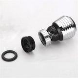 Faucet Aerator Sprinkler Water Bubbler 360° Rotate Kitchen Water Tap Sprayer Filter Nozzle Splashing Proof - 45-Degree Angle