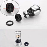 Faucet Aerator Sprinkler Water Bubbler 360° Rotate Kitchen Water Tap Sprayer Filter Nozzle Splashing Proof - Low Angle