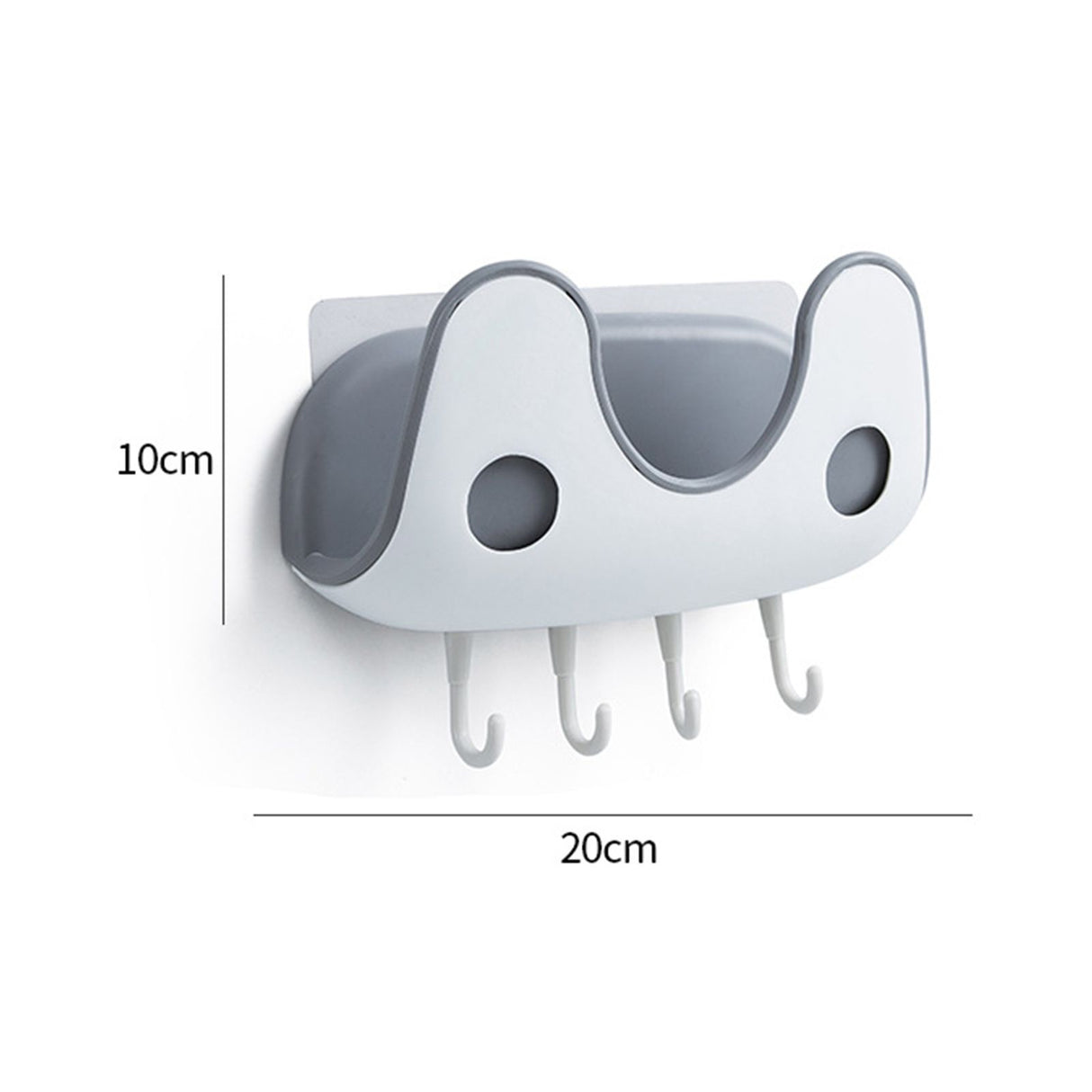 Pot Lid Holder Double Layer Strong Load Bearing Capacity Multifunctional Pan Lid Stand for KitchenWhite