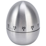 Cooking Timer Egg Shaped Clear Scale Design Manual Mechanical 60 Minutes Kitchen Baking Timing Reminder