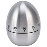 Cooking Timer Egg Shaped Clear Scale Design Manual Mechanical 60 Minutes Kitchen Baking Timing Reminder