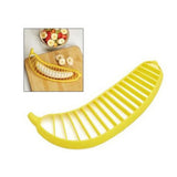 Banana Cutter Fast Uniform Slicing Lightweight Salad Fruit Peeler Cutter for Household Fruit Shop Travelling