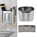 Chopsticks Hanging Organizer Stainless Steel Utensil Drying Racks with Hollow Design for Kitchen