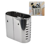 Chopsticks Hanging Organizer Stainless Steel Utensil Drying Racks with Hollow Design for Kitchen