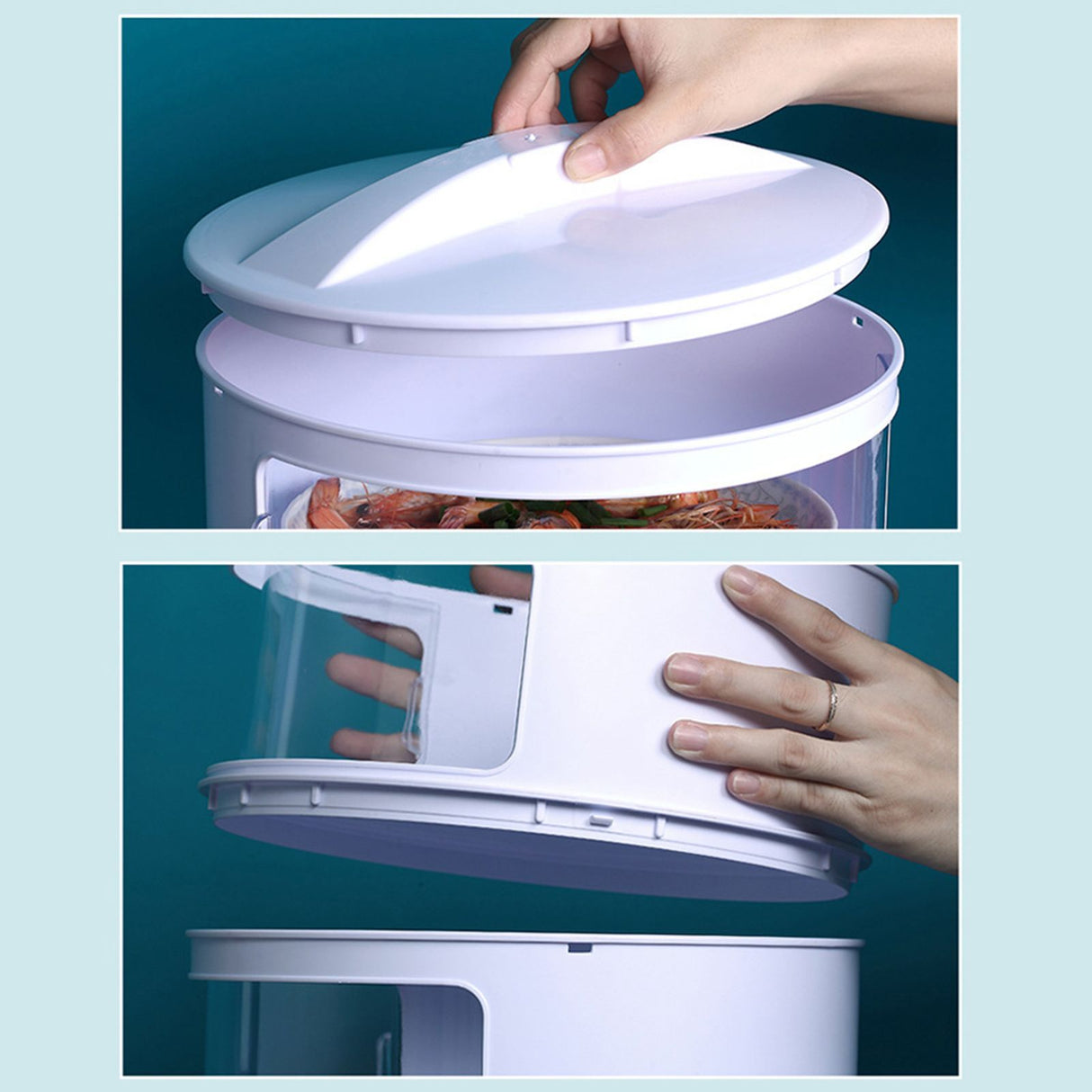 Insulated Food Cover Multilayer Heat Preservation Warm Intimate Effective Isolation Stackable Dish Cover5 Layers