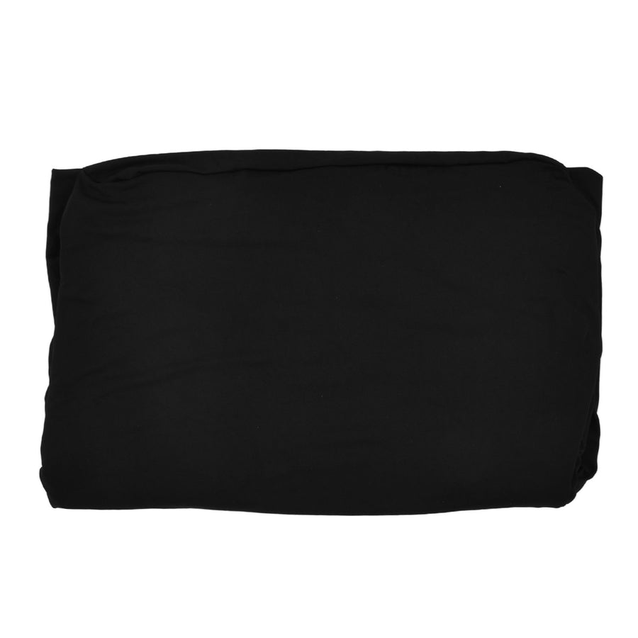 Table Cover Rectangular Wrinkle Resistant Washable Universal Black Stretch Tablecloth for Wedding Party ExhibitionBlack 6FT(183x76x76cm)