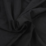 Table Cover Rectangular Wrinkle Resistant Washable Universal Black Stretch Tablecloth for Wedding Party ExhibitionBlack 6FT(183x76x76cm) - Extra Image