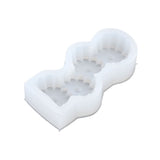 Candle Molds Silicone Easy Demoulding Food Grade Silicone DIY Chocolate Cake Mould for DIY Crafts Home DecorationDaisy - Rear View