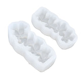 Candle Molds Silicone Easy Demoulding Food Grade Silicone DIY Chocolate Cake Mould for DIY Crafts Home DecorationFour Leaf Clover - Extra Image