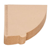 100PCS Coffee Filter Paper Cone Shaped Disposable Coffee Strainer Paper Natural Filter Paper AccessoryV60 12x11.6x4 cm / 4.7x4.6x1.6 In - Top-Down View