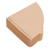 100PCS Coffee Filter Paper Cone Shaped Disposable Coffee Strainer Paper Natural Filter Paper AccessoryV60 12x11.6x4 cm / 4.7x4.6x1.6 In - Rear View