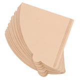 100PCS Coffee Filter Paper Cone Shaped Disposable Coffee Strainer Paper Natural Filter Paper AccessoryV60 12x11.6x4 cm / 4.7x4.6x1.6 In - Low Angle