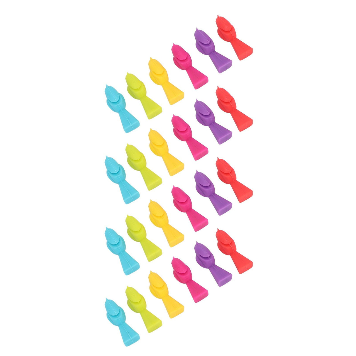 4 Set Wine Cup Labels Silicone Reusable Bird Shape Drinking Glass Identifier Markers for Bars Parties