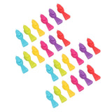 4 Set Wine Cup Labels Silicone Reusable Bird Shape Drinking Glass Identifier Markers for Bars Parties - 45-Degree Angle