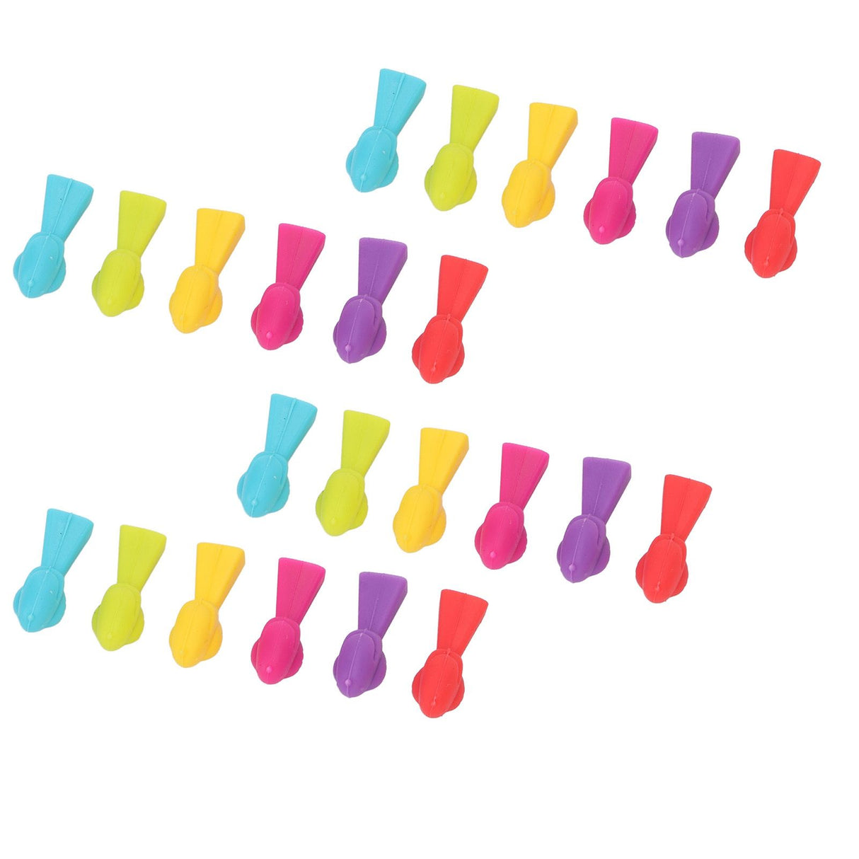 4 Set Wine Cup Labels Silicone Reusable Bird Shape Drinking Glass Identifier Markers for Bars Parties