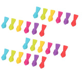 4 Set Wine Cup Labels Silicone Reusable Bird Shape Drinking Glass Identifier Markers for Bars Parties - Low Angle