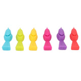 4 Set Wine Cup Labels Silicone Reusable Bird Shape Drinking Glass Identifier Markers for Bars Parties - Extra Image