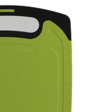 Wheat Straw Cutting Board Hemming Design Anti Slip Anti Overflow Sink Healthy Chopping Board for Household Outdoor CampingGreen