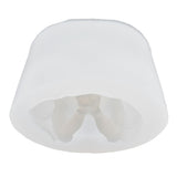 3D Angel Resin Mold Easy to Demold Reusable Food Grade Silicone Baby Angel Candle Mold for DIY Home Decoration CakeFace with Two Hands - Front View