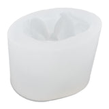 3D Angel Resin Mold Easy to Demold Reusable Food Grade Silicone Baby Angel Candle Mold for DIY Home Decoration CakeFace with Two Hands - Side View