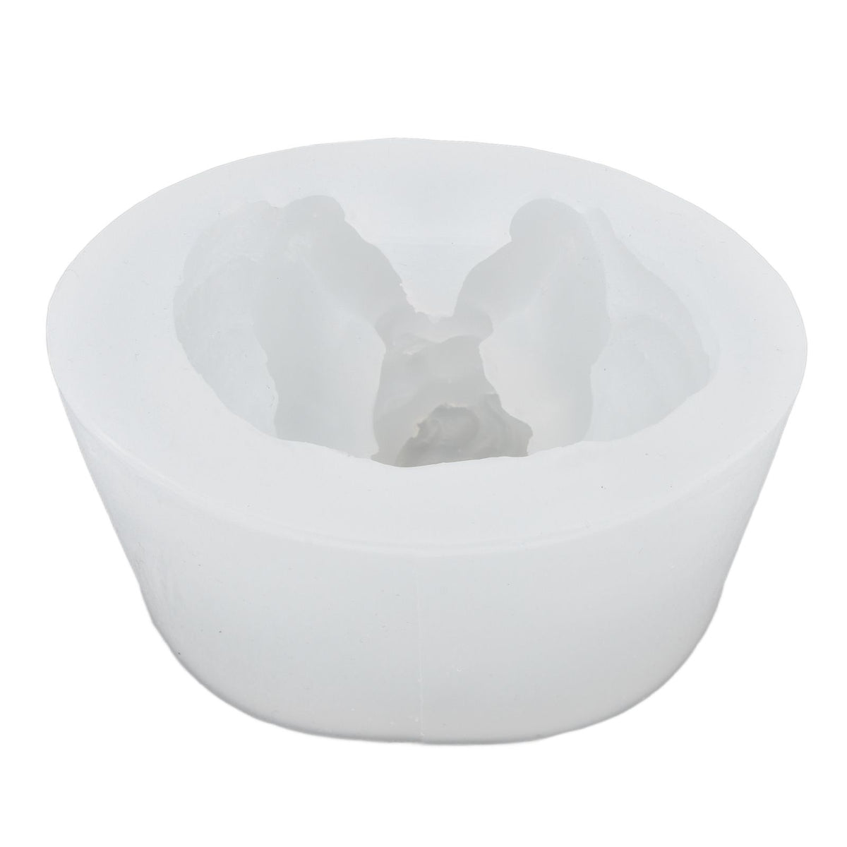 3D Angel Resin Mold Easy to Demold Reusable Food Grade Silicone Baby Angel Candle Mold for DIY Home Decoration CakeFace with Two Hands