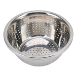 Vegetable Washing Basket Rustproof Multifunction Stainless Steel Colander for Kitchen Household Silver22cm