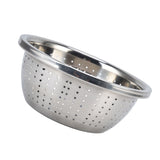 Vegetable Washing Basket Rustproof Multifunction Stainless Steel Colander for Kitchen Household Silver22cm - Extra Image