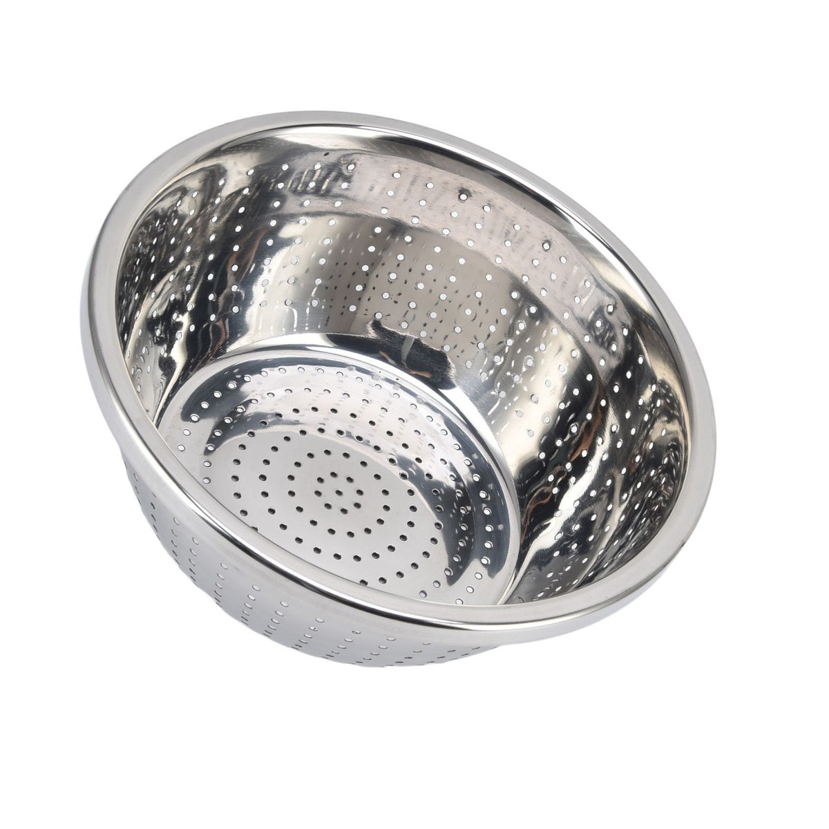 Vegetable Washing Basket Rustproof Multifunction Stainless Steel Colander for Kitchen Household Silver24cm