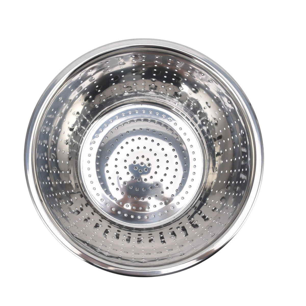 Vegetable Washing Basket Rustproof Multifunction Stainless Steel Colander for Kitchen Household Silver24cm