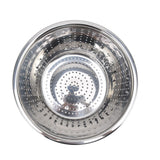 Vegetable Washing Basket Rustproof Multifunction Stainless Steel Colander for Kitchen Household Silver24cm