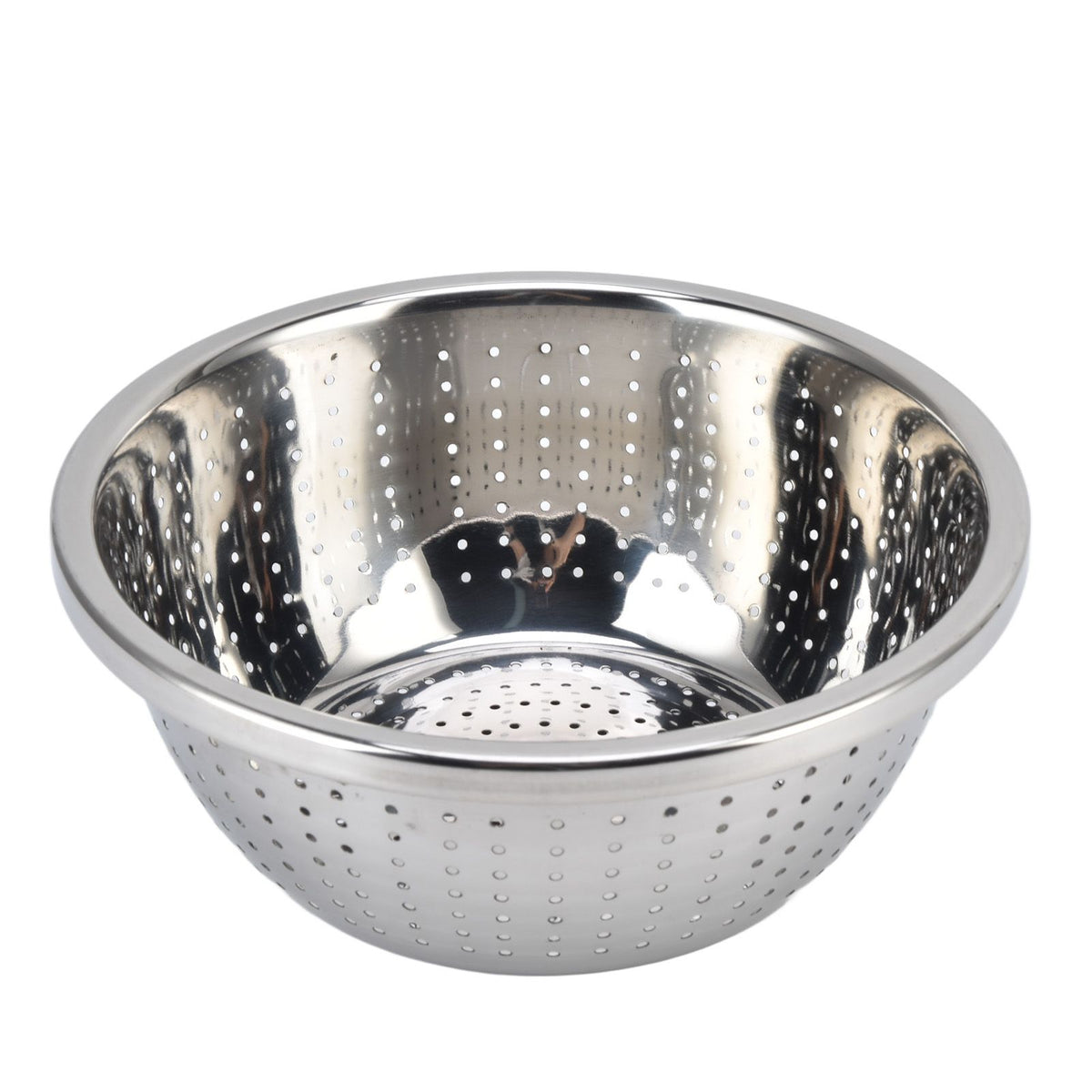 Vegetable Washing Basket Rustproof Multifunction Stainless Steel Colander for Kitchen Household Silver24cm