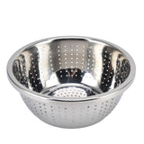 Vegetable Washing Basket Rustproof Multifunction Stainless Steel Colander for Kitchen Household Silver24cm