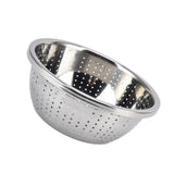 Vegetable Washing Basket Rustproof Multifunction Stainless Steel Colander for Kitchen Household Silver24cm