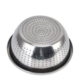 Vegetable Washing Basket Rustproof Multifunction Stainless Steel Colander for Kitchen Household Silver24cm - Extra Image