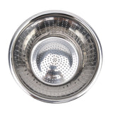 Vegetable Washing Basket Rustproof Multifunction Stainless Steel Colander for Kitchen Household Silver26cm - 45-Degree Angle