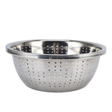 Vegetable Washing Basket Rustproof Multifunction Stainless Steel Colander for Kitchen Household Silver26cm - Extra Image
